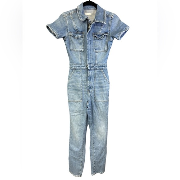Good American Utility Denim Jumpsuit - Picture 7 of 11